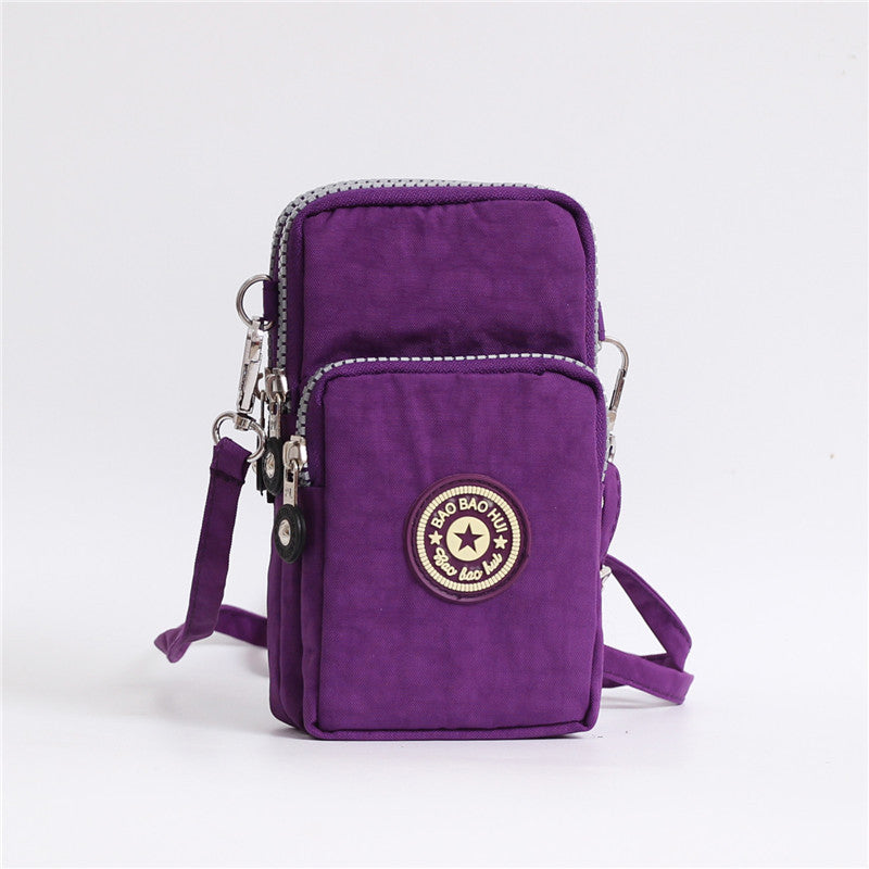 Wholesale mobile phone bag coin purse mini bag crossbody bag fabric mobile phone bag neck strap wrist bag arm mobile phone bag