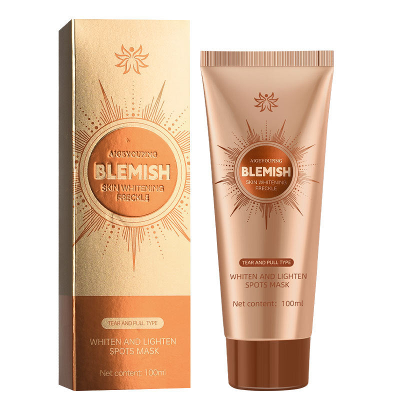 New national makeup special certificate Schneif whitening and spot-lightening mask brightens skin tone and removes spots. No-wash peel-off mask
