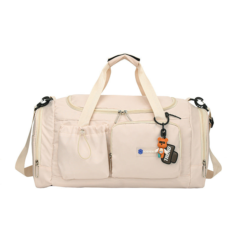 Travel bag women's bag fashionable one-shoulder crossbody handbag large capacity travel bag women can board the plane short-distance business trip luggage bag