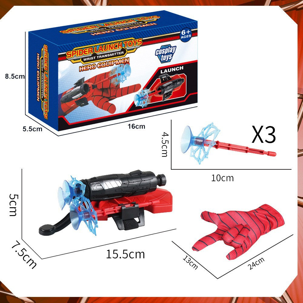 Spider Silk Launcher Spider Silk Launcher Gloves Children's Halloween Toy Spinner Hero Cosplay
