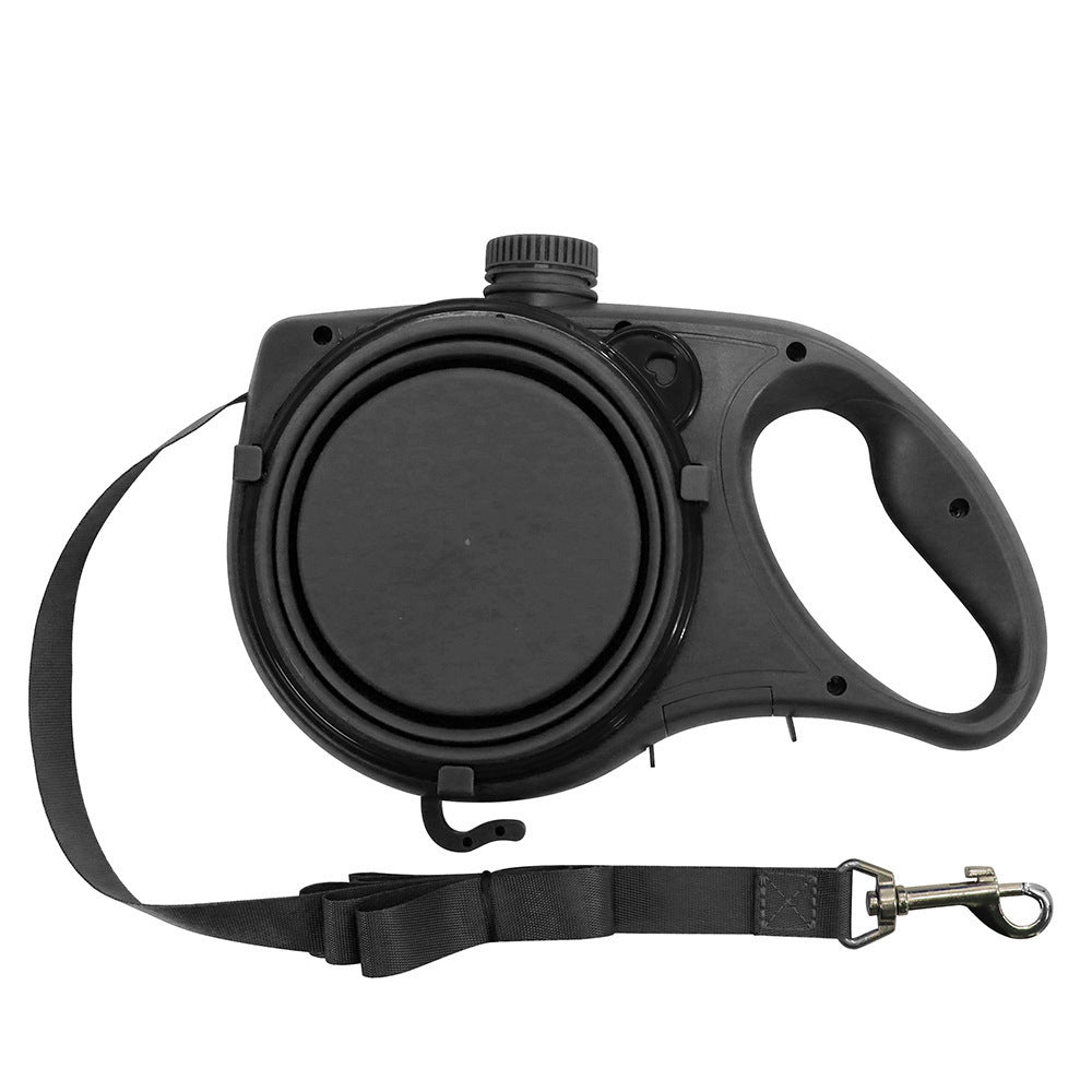 Automatic pet supplies universal water bottle bowl multifunctional pet leash three-in-one portable dog walking rope