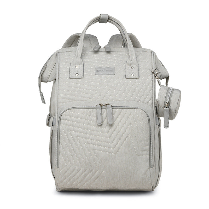 Cross-border mommy bag new European and American style fashionable multifunctional mother and baby bag hot sale large capacity mommy bag