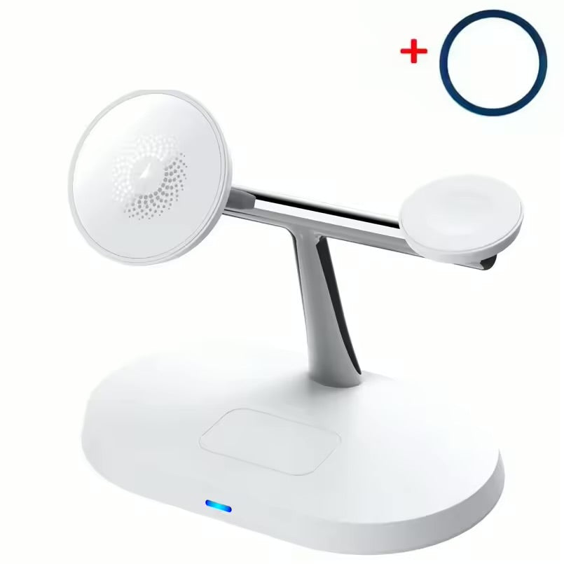 Three-in-one wireless charger suitable for Apple mobile phones, Huawei mobile phones, magnetic charging, earphones, watches and wireless chargers