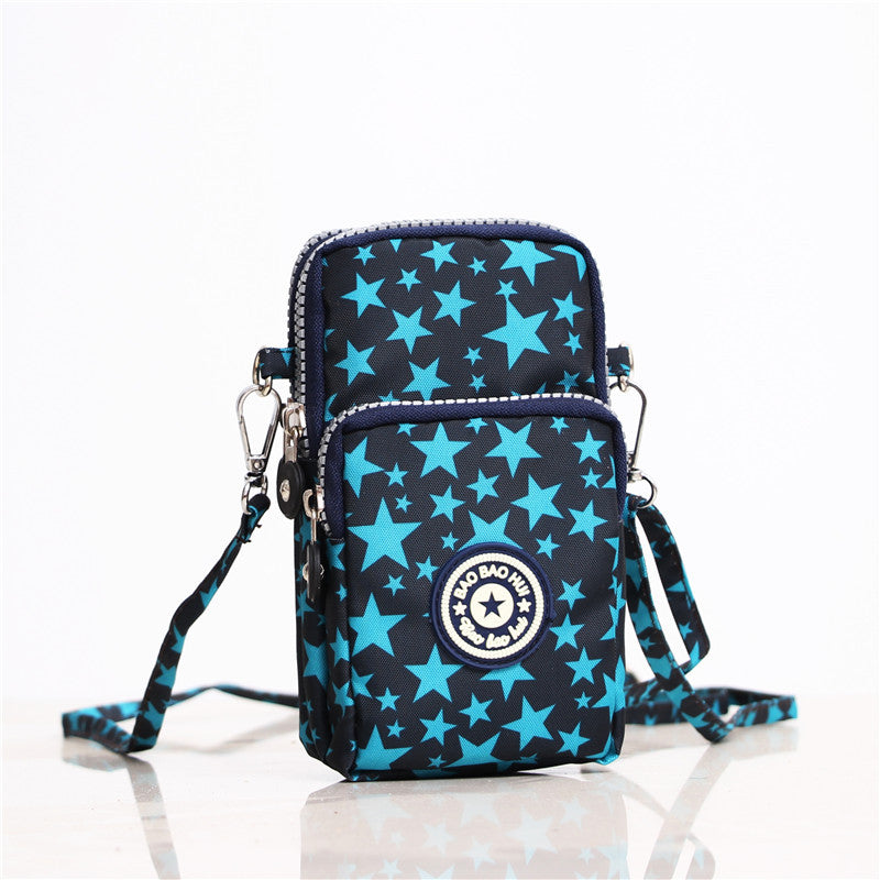 Wholesale mobile phone bag coin purse mini bag crossbody bag fabric mobile phone bag neck strap wrist bag arm mobile phone bag