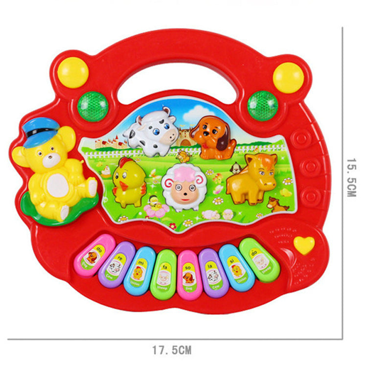 Cartoon Animal Farm Musical Piano Baby Enlightenment Early Education Educational Electronic Piano Toy Children's Toy Electronic Piano