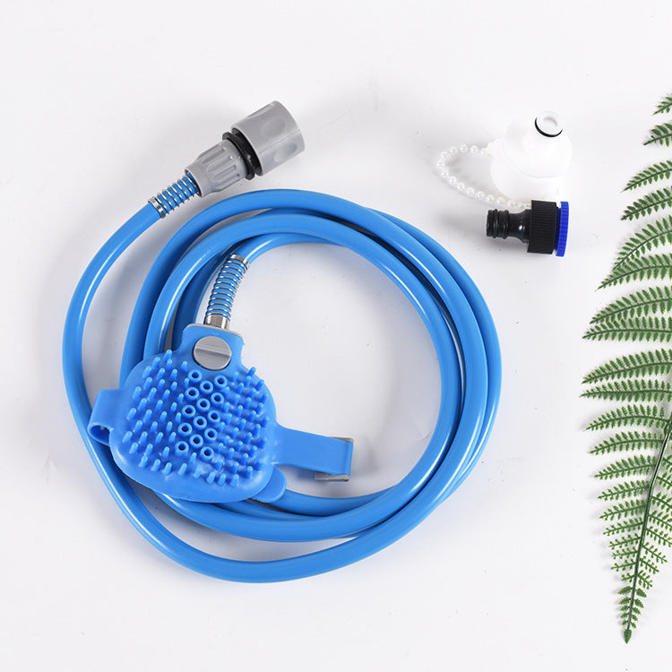 Dog bathing artifact pet bathing nozzle pet bathing brush cat and dog supplies silicone massage shower