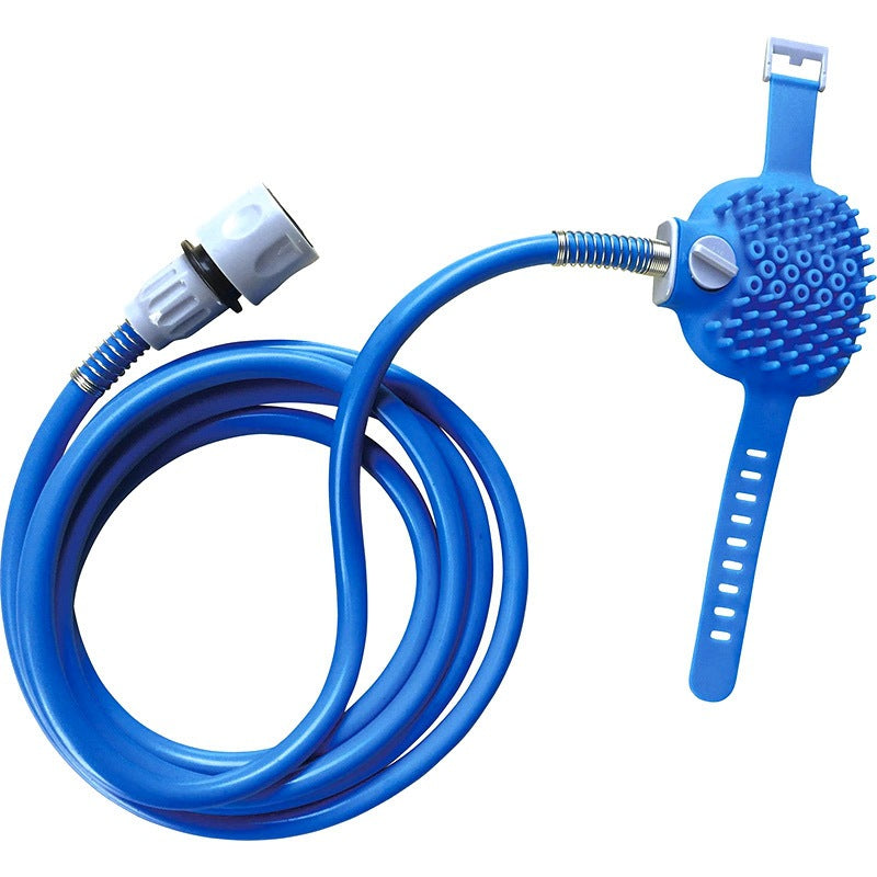 Dog bathing artifact pet bathing nozzle pet bathing brush cat and dog supplies silicone massage shower