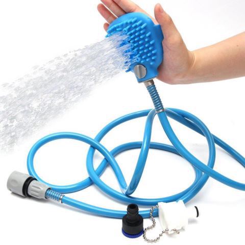Dog bathing artifact pet bathing nozzle pet bathing brush cat and dog supplies silicone massage shower