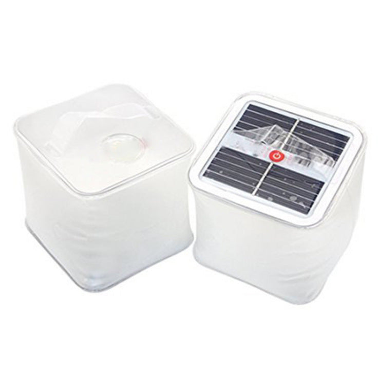 Cross-border convenient stretch outdoor waterproof solar camping LED folding mountaineering inflatable garden light