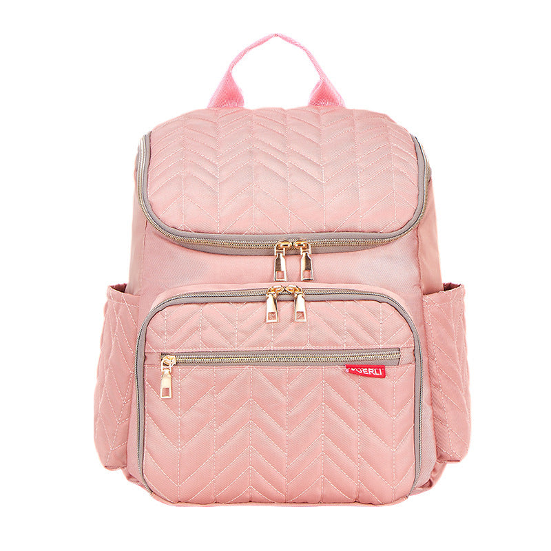 New color European and American large capacity embroidery mother and baby bag portable diaper bag baby bottle insulation mommy bag