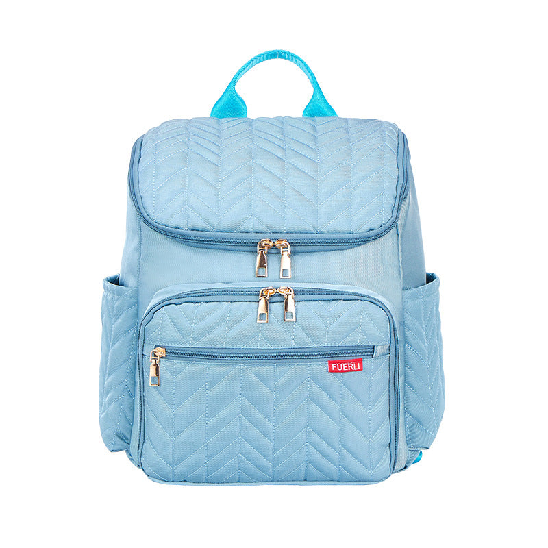 New color European and American large capacity embroidery mother and baby bag portable diaper bag baby bottle insulation mommy bag