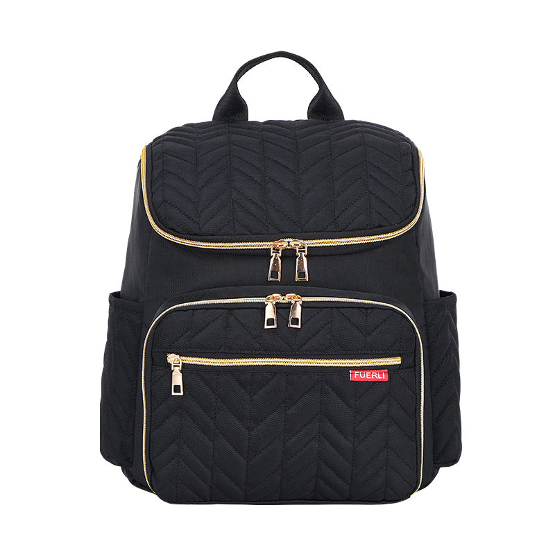 New color European and American large capacity embroidery mother and baby bag portable diaper bag baby bottle insulation mommy bag