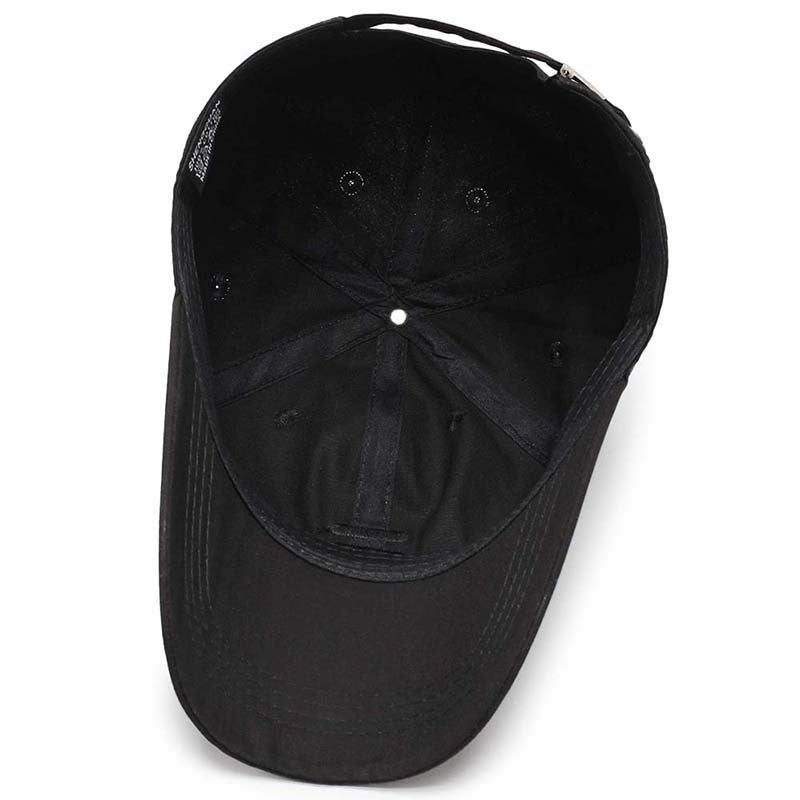 Men's baseball cap European and American fashion spring and autumn sun hat simple black summer casual peaked cap men's sports cap