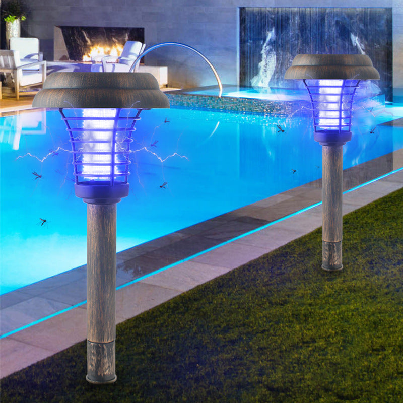 cross-border solar mosquito killer lamp LED mosquito repellent lamp lawn courtyard outdoor garden mosquito killer mosquito trap