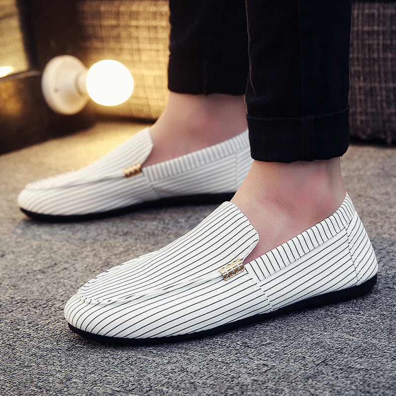 Men's Korean-style trendy and stylish slip-on shoes, British-style casual shoes for men