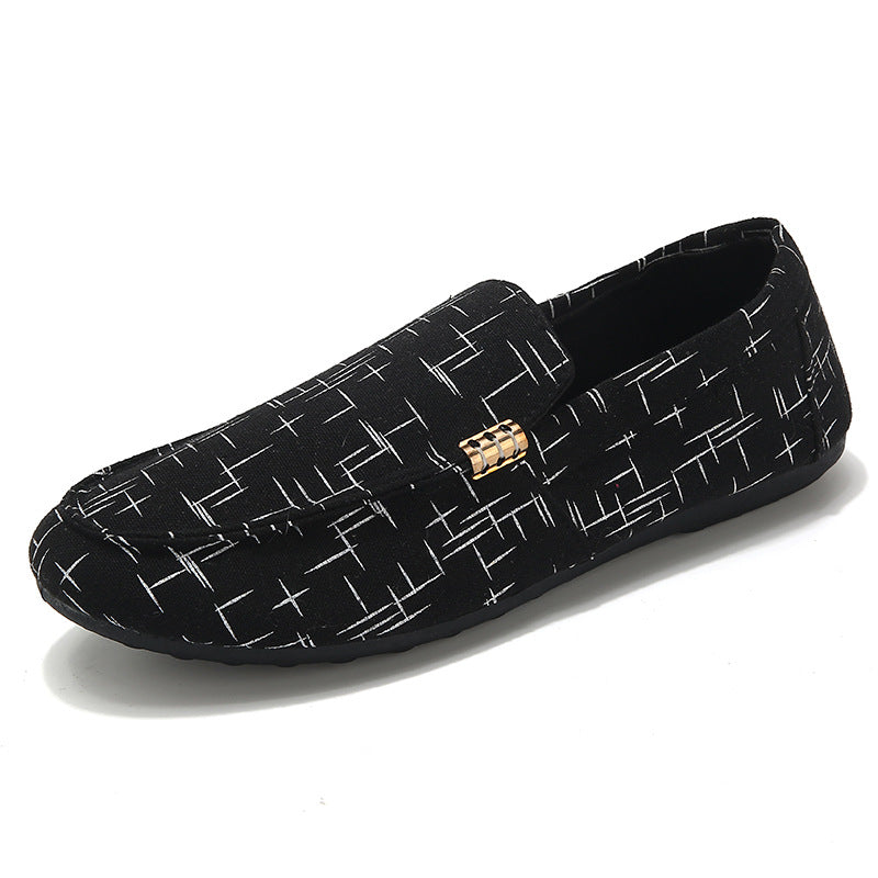 Men's Korean-style trendy and stylish slip-on shoes, British-style casual shoes for men
