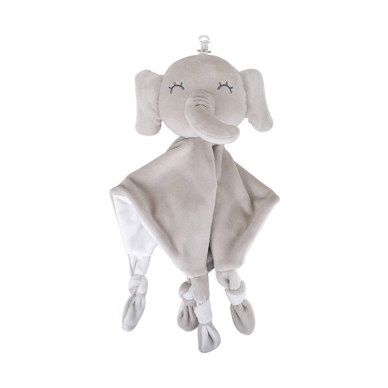 BBSKY baby soothing towel doll elephant doll soothing towel plush handkerchief toy wholesale portable toys