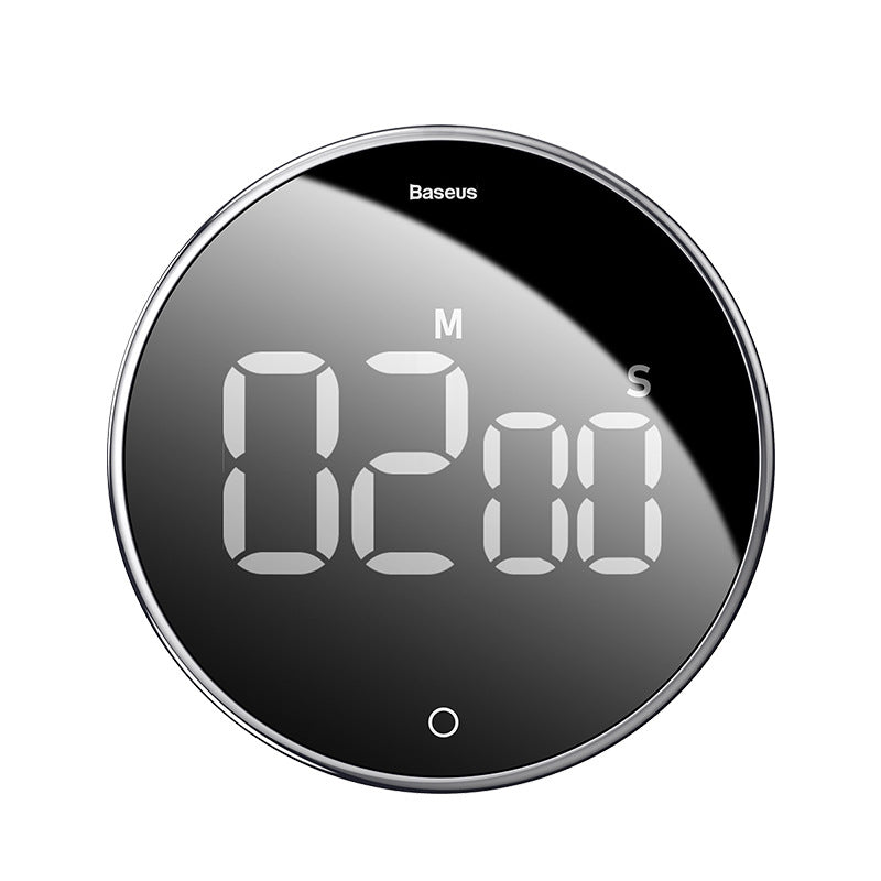 Black Diamond Rotating Countdown Timer Mobile Phone Kitchen Magnetic Electronic Alarm Clock Simple Creative Fitness Timer Gift