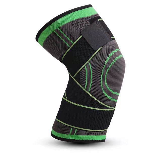 Knitted compression knee pads for running, basketball, mountaineering, cycling, and badminton.