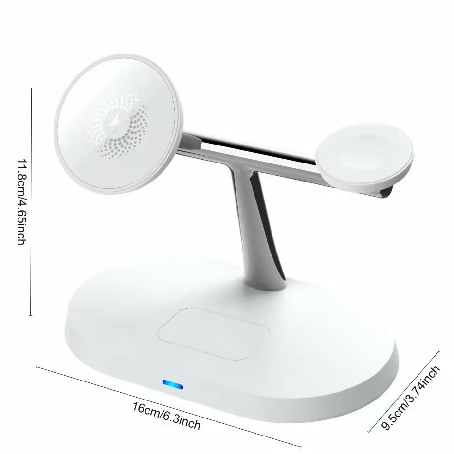 Three-in-one wireless charger suitable for Apple mobile phones, Huawei mobile phones, magnetic charging, earphones, watches and wireless chargers