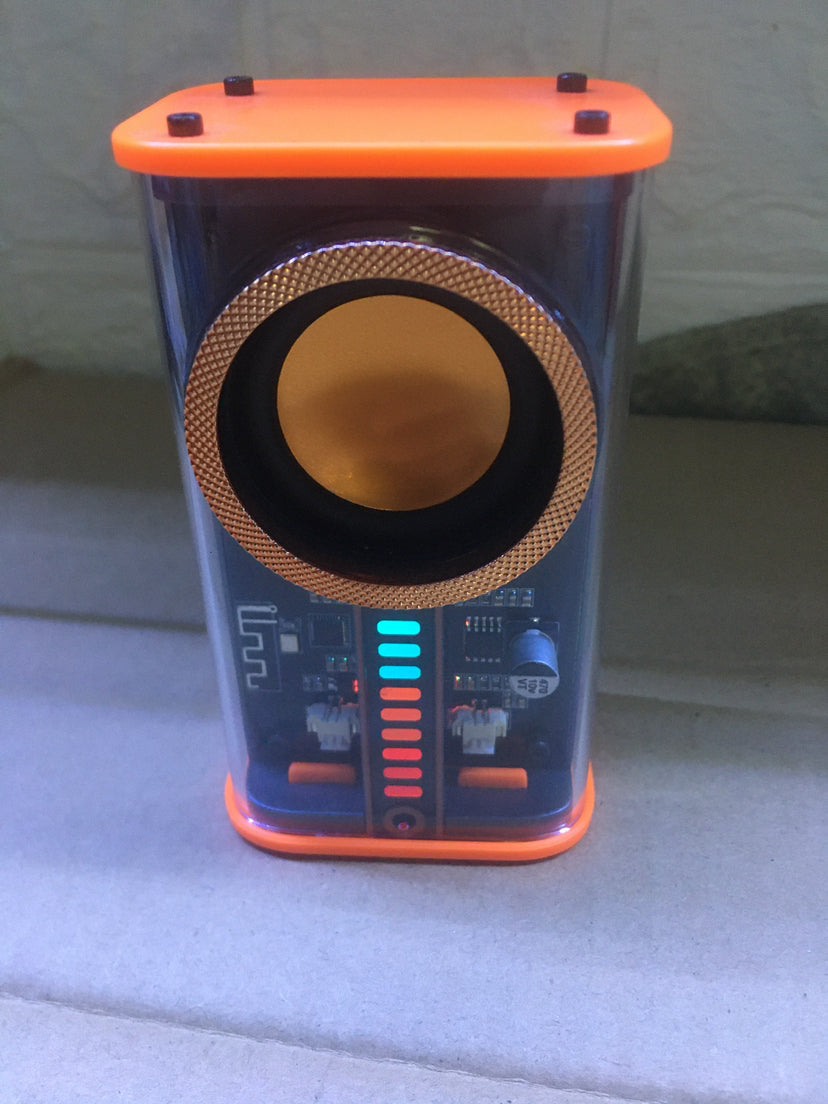 K07 Transparent Mecha Cannon Bluetooth Speaker Sound and Light Rhythm Subwoofer TWS Series Bluetooth 5.0 Creative
