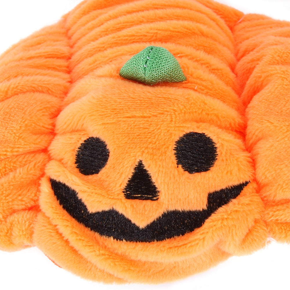 Factory Direct Sale Pet Halloween Pumpkin Hat Teddy Costume Headdress Cat Showing Ears Cat Headgear