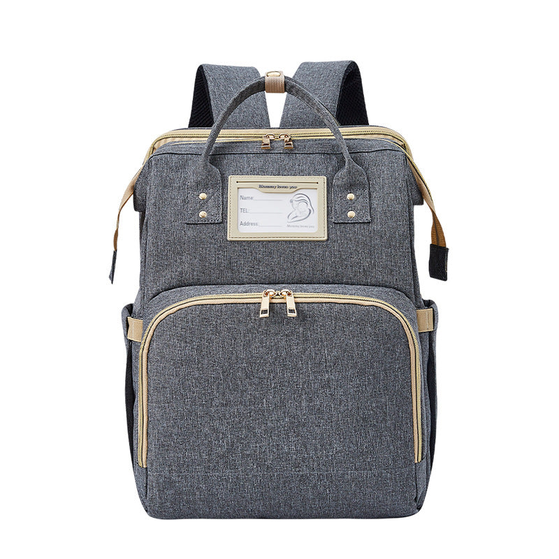 New bed bag two in one mother and baby bag USB portable multifunctional mom bag baby bed mommy bag backpack
