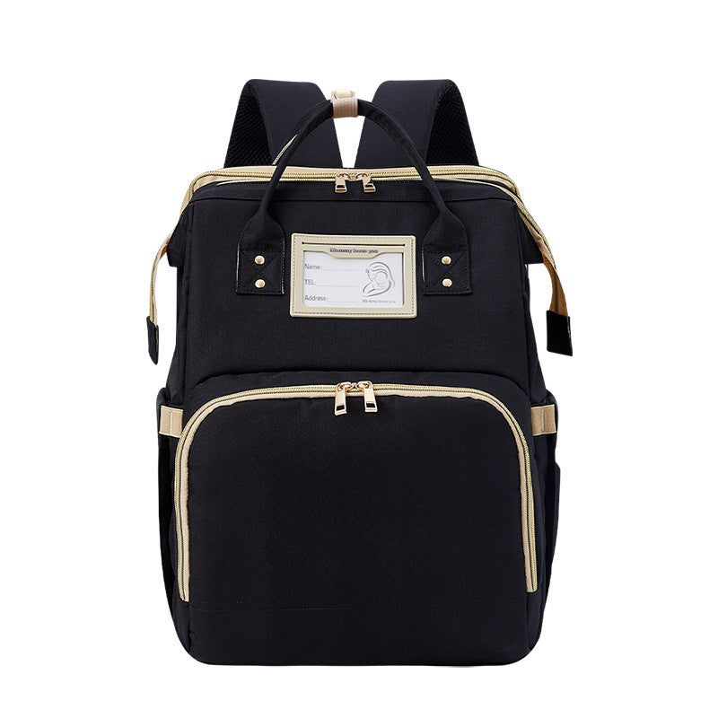New bed bag two in one mother and baby bag USB portable multifunctional mom bag baby bed mommy bag backpack