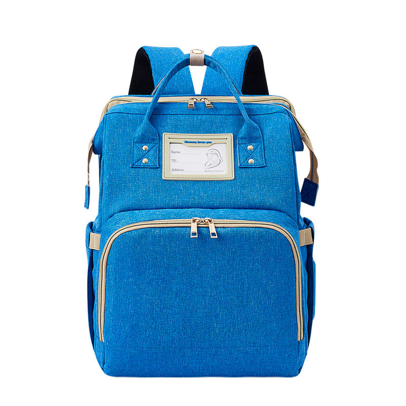 New bed bag two in one mother and baby bag USB portable multifunctional mom bag baby bed mommy bag backpack