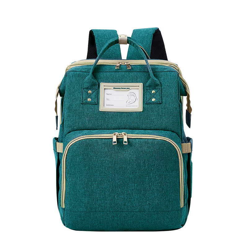 New bed bag two in one mother and baby bag USB portable multifunctional mom bag baby bed mommy bag backpack