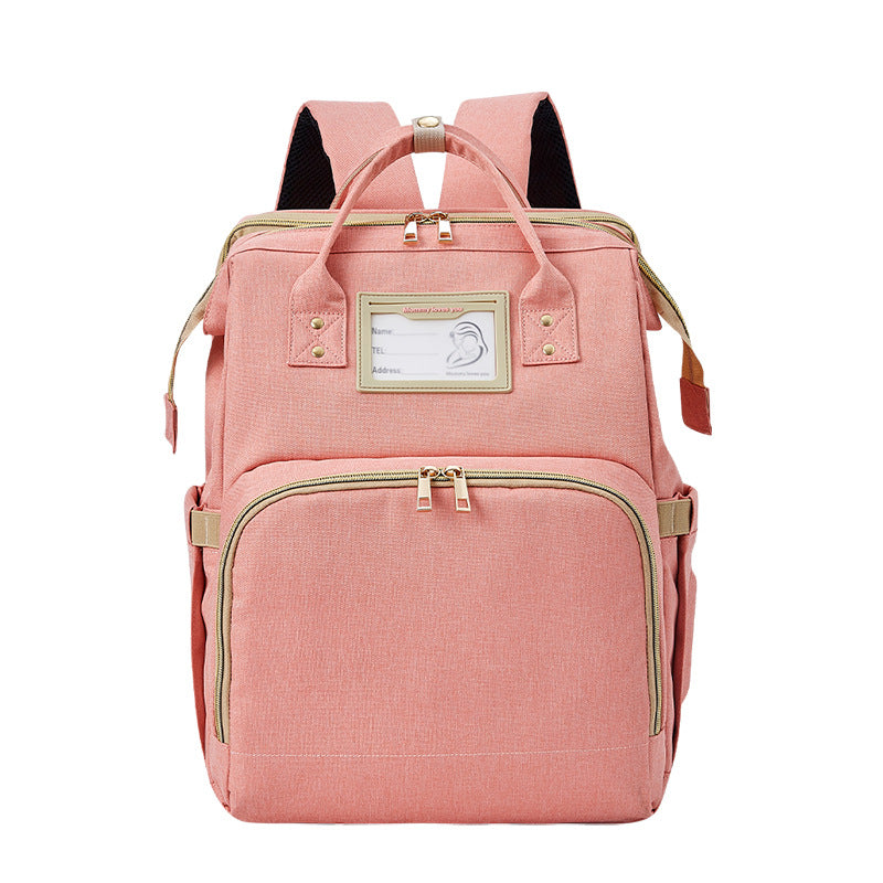 New bed bag two in one mother and baby bag USB portable multifunctional mom bag baby bed mommy bag backpack