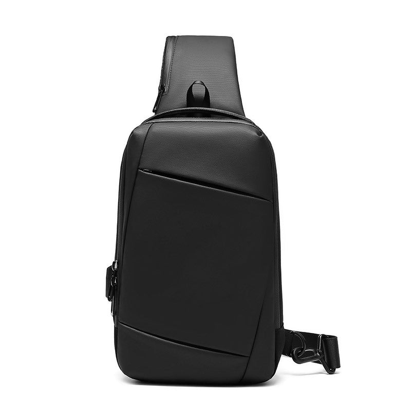 Trendy new men's chest bag messenger bag Oxford cloth waterproof shoulder bag large capacity outdoor small bag one piece dropshipping
