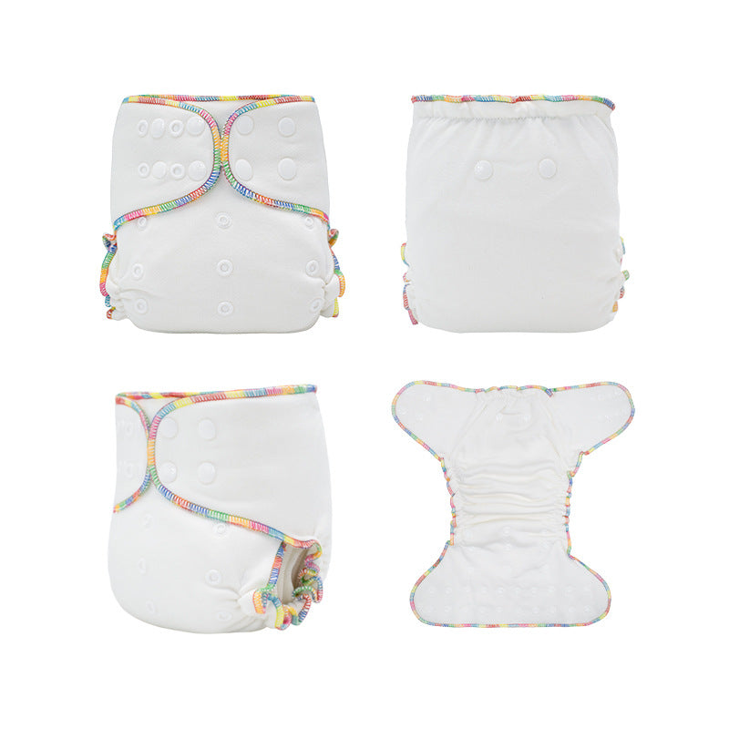 Baby cloth diapers fitted diaper bamboo cotton breathable and comfortable non-leakproof washable diapers