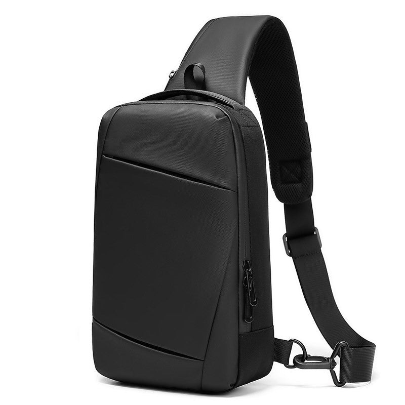 Trendy new men's chest bag messenger bag Oxford cloth waterproof shoulder bag large capacity outdoor small bag one piece dropshipping