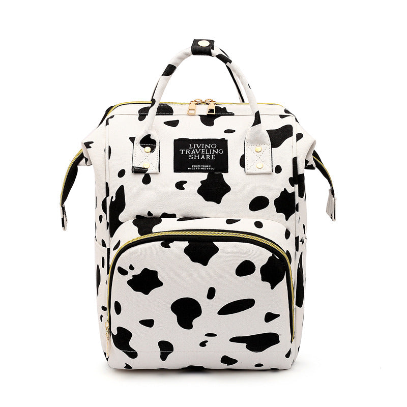 Mommy Bag Ultralight Backpack Printed Pregnant Women Mother and Baby Multifunctional Large Capacity Mommy Bag for Outing
