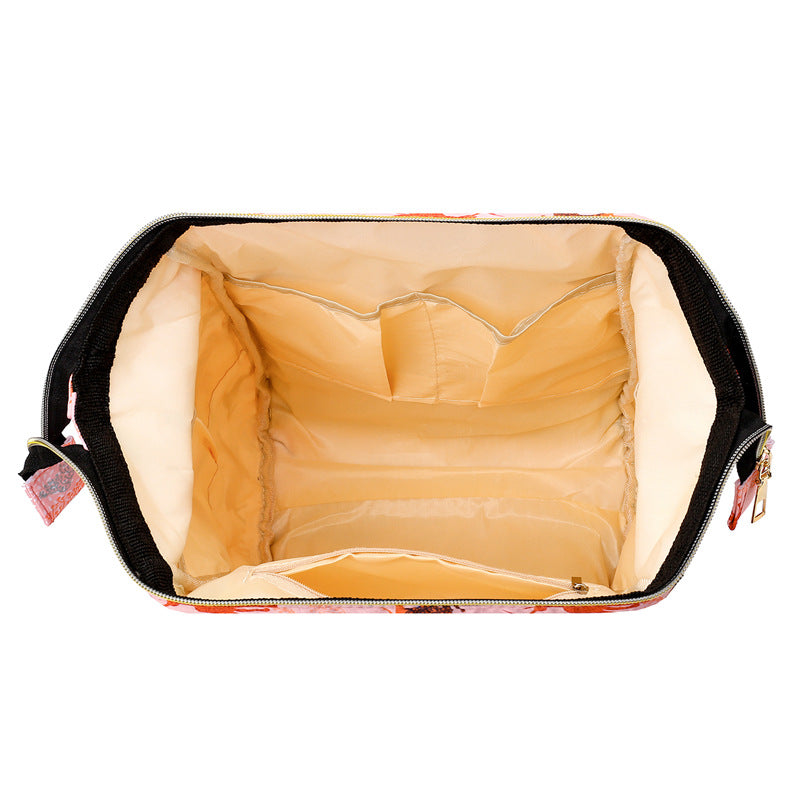 Mommy Bag Ultralight Backpack Printed Pregnant Women Mother and Baby Multifunctional Large Capacity Mommy Bag for Outing