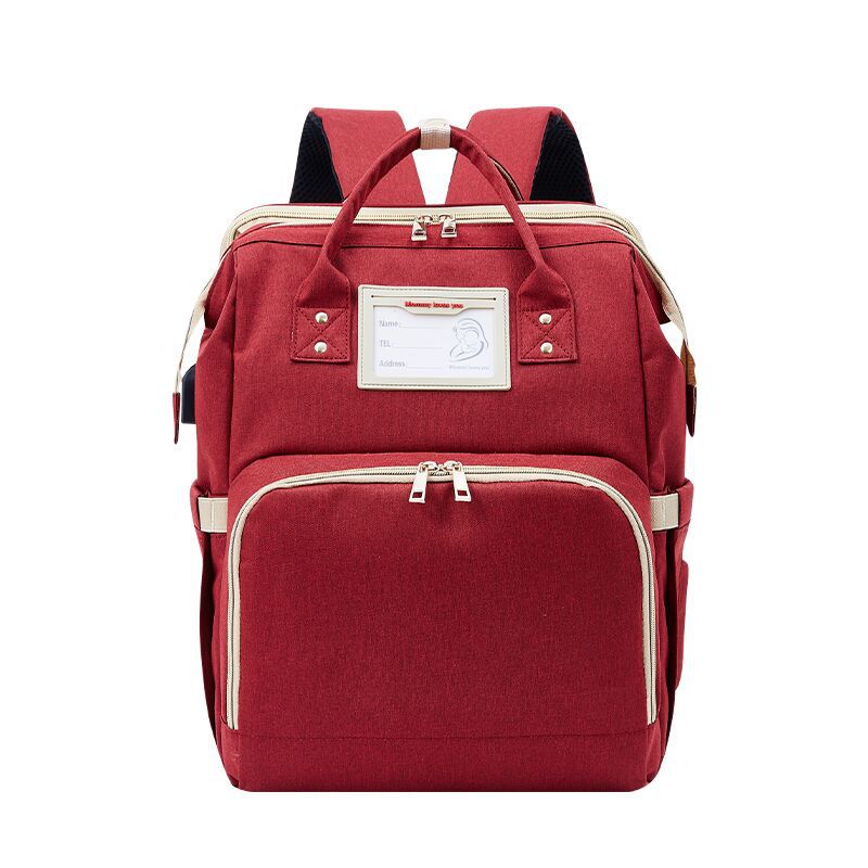 New bed bag two in one mother and baby bag USB portable multifunctional mom bag baby bed mommy bag backpack