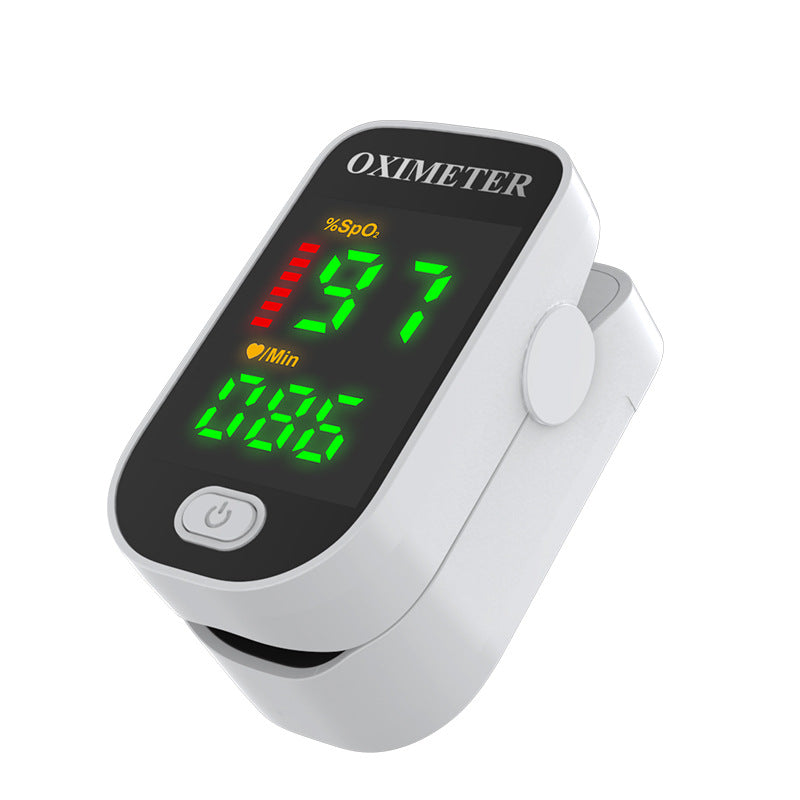 LK87 Spot Finger Clip Heart Rate Meter Fingertip Blood Oxygen Saturation Monitor Pulse Black Gem Oximeter