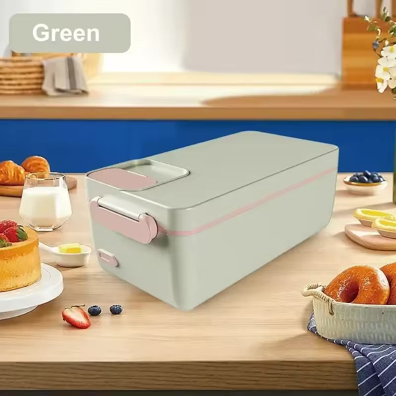 Insulated electric lunch box 304 stainless steel rechargeable lunch box portable office worker insulation rechargeable insulation box