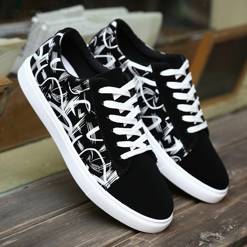 Spring new men's casual shoes, student sports shoes, running shoes, fashionable Korean style men's shoes, one piece drop shipping