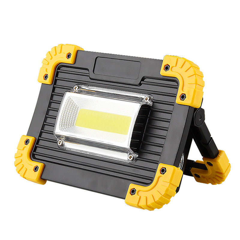New USB rechargeable portable searchlight portable lawn light COB work light flashlight outdoor emergency lighting