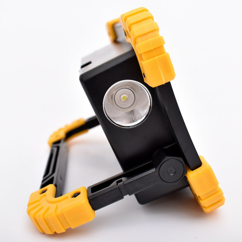 New USB rechargeable portable searchlight portable lawn light COB work light flashlight outdoor emergency lighting