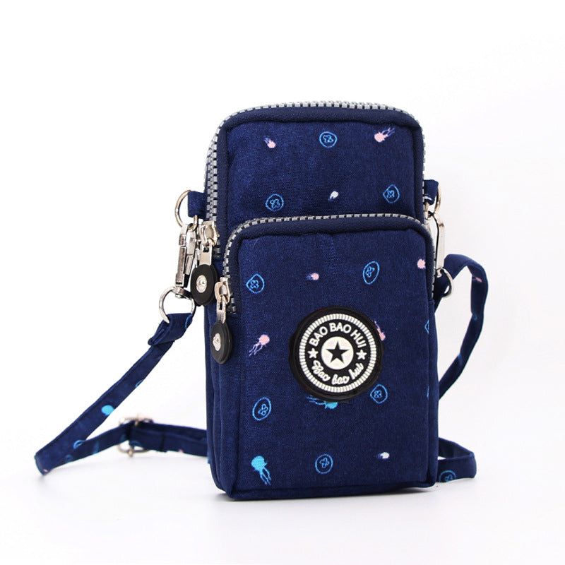 Wholesale mobile phone bag coin purse mini bag crossbody bag fabric mobile phone bag neck strap wrist bag arm mobile phone bag