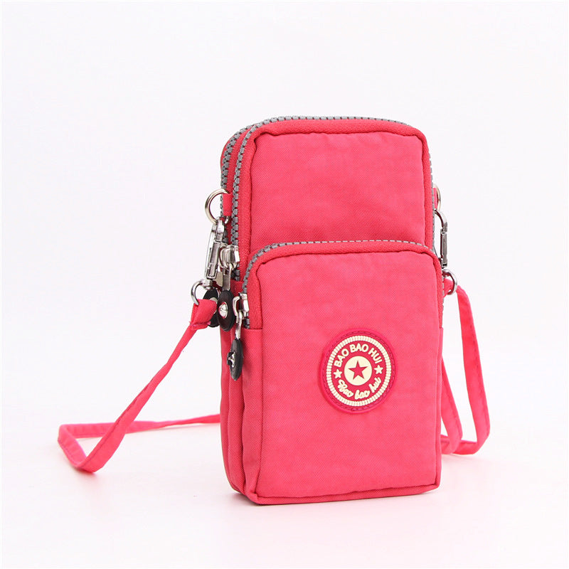 Wholesale mobile phone bag coin purse mini bag crossbody bag fabric mobile phone bag neck strap wrist bag arm mobile phone bag
