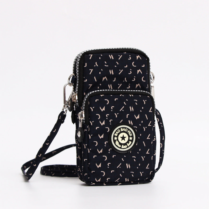Wholesale mobile phone bag coin purse mini bag crossbody bag fabric mobile phone bag neck strap wrist bag arm mobile phone bag