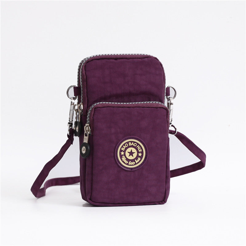 Wholesale mobile phone bag coin purse mini bag crossbody bag fabric mobile phone bag neck strap wrist bag arm mobile phone bag
