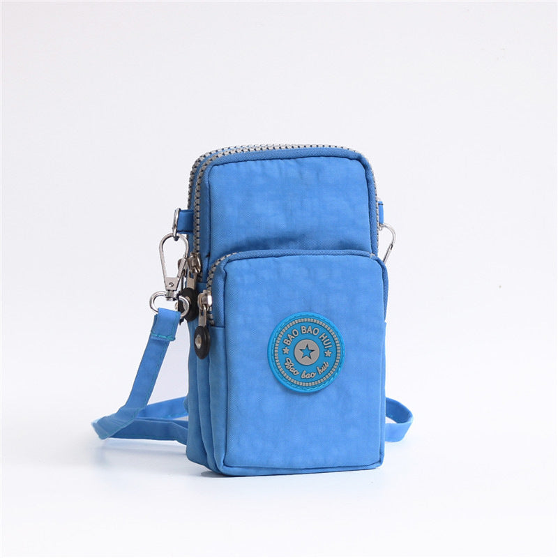 Wholesale mobile phone bag coin purse mini bag crossbody bag fabric mobile phone bag neck strap wrist bag arm mobile phone bag