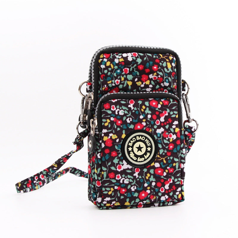 Wholesale mobile phone bag coin purse mini bag crossbody bag fabric mobile phone bag neck strap wrist bag arm mobile phone bag