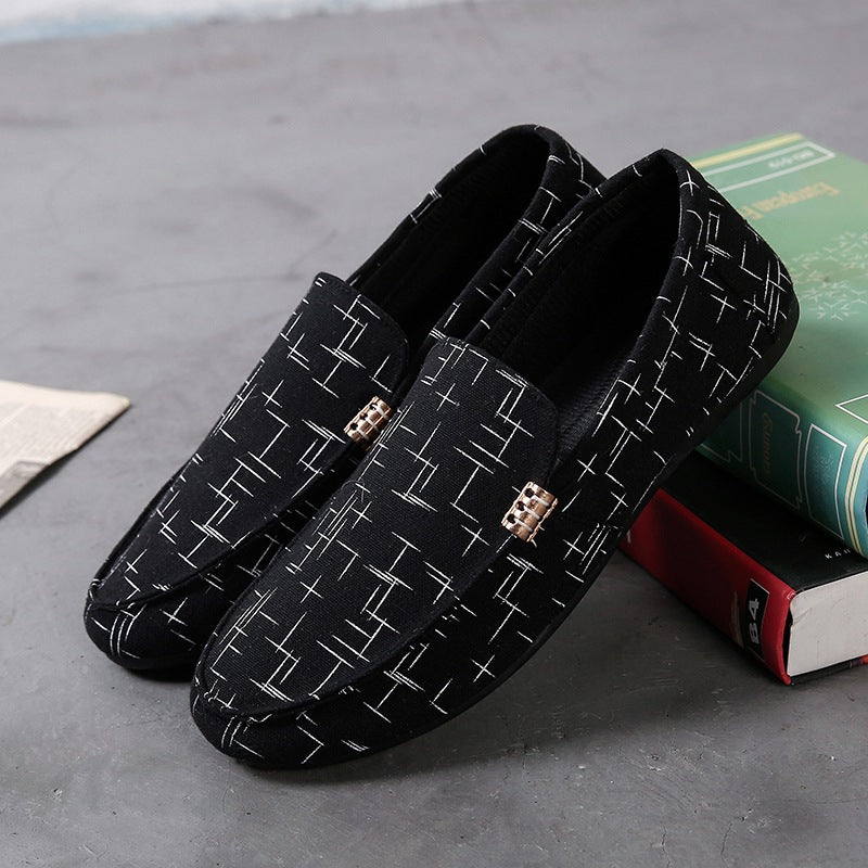 Men's Korean-style trendy and stylish slip-on shoes, British-style casual shoes for men
