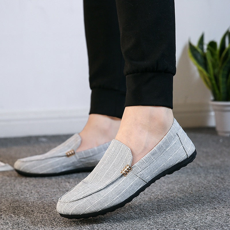 Men's Korean-style trendy and stylish slip-on shoes, British-style casual shoes for men